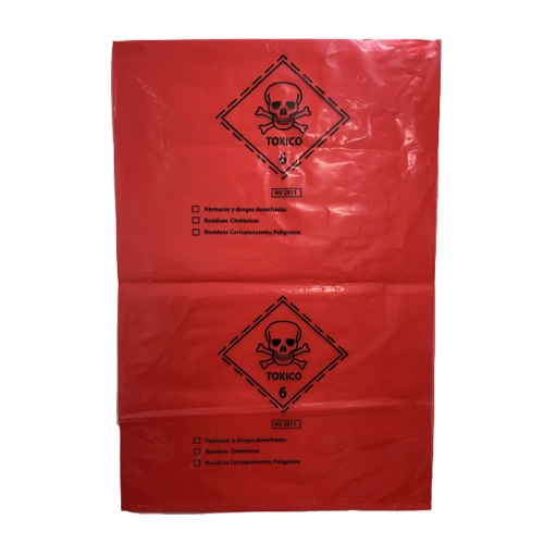 Pack 10 bolsas plásticas 60×90 cms rojas